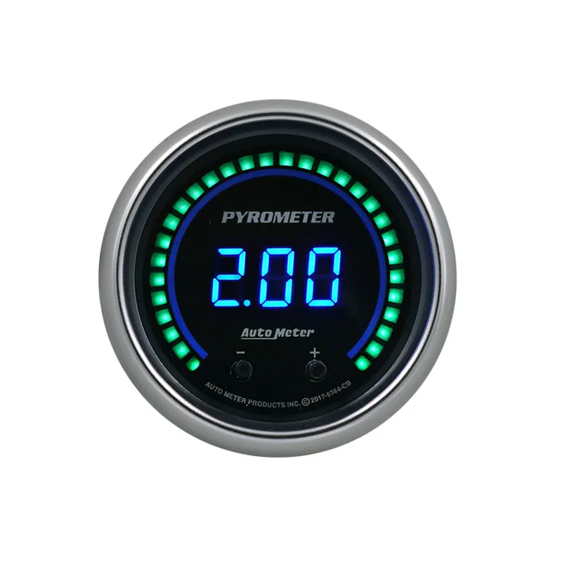 AUTOMETER 2-1/16 Pyrometer Gauge Elite Digital CB Series 6744-CB New Arrival