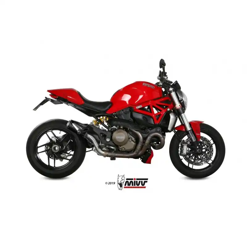 Time-Limited MIVV MK3 Black Stainless Steel Slip-On Exhaust For Ducati Monster 1200 / 821 Part # D.030.SM3B
