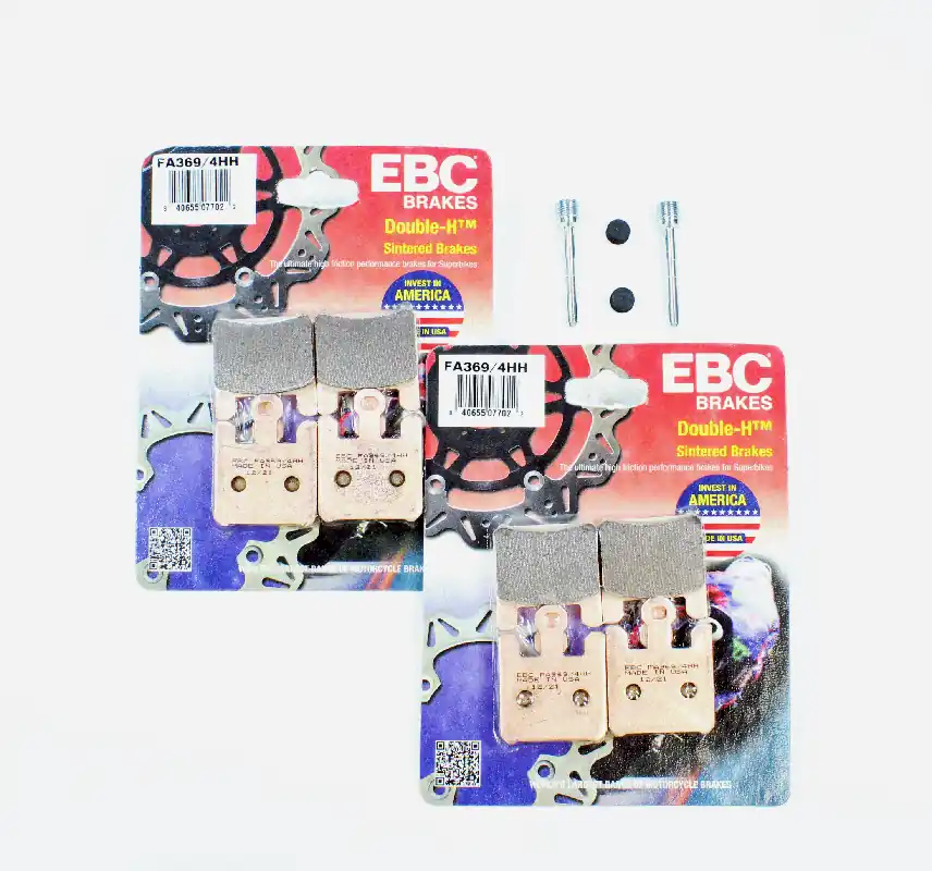EBC Brake Pad Set with Pins for 2006-2007 Kawasaki Ninja ZX10R:ZX1000D-Front- 2 Calipers One Day Deal