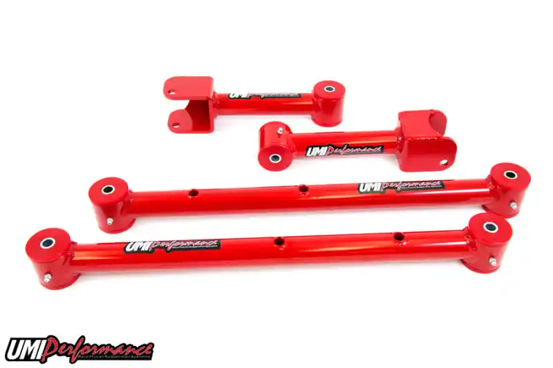 Mega Sale UMI Performance 1978-1988 GM G-Body Tubular Upper & Lower Control Arms Kit - Red