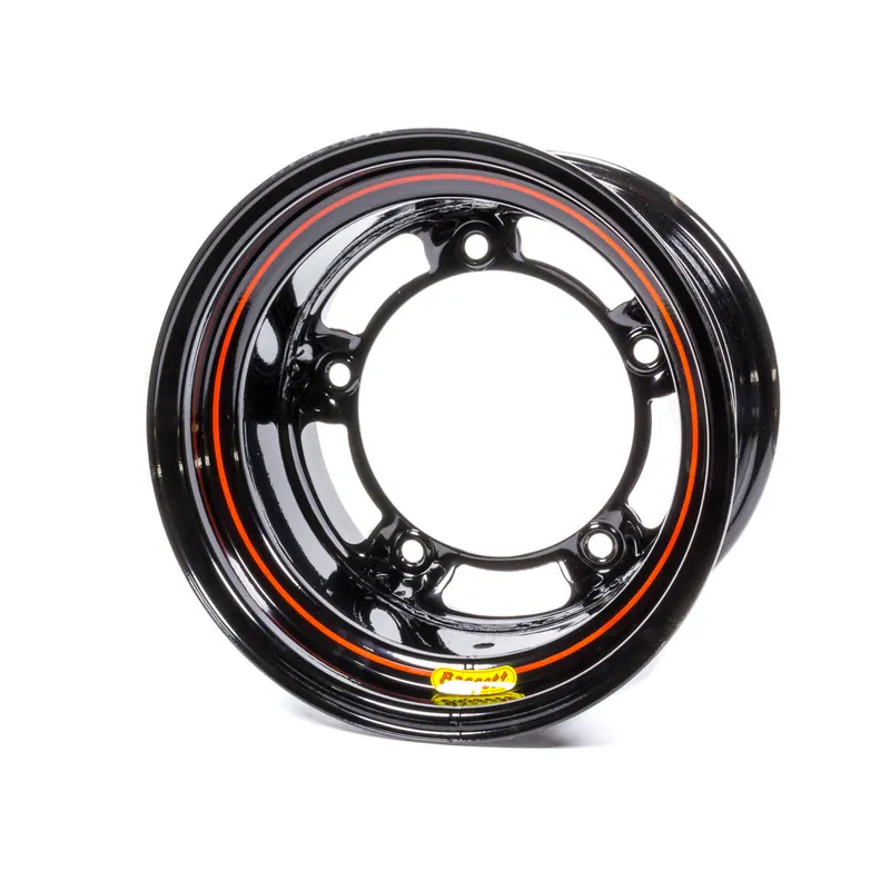 Bassett Ultra Light Wide 5 Wheel - 15" x 10" - Black- 4" Backspace - Wide 5 Grab Now