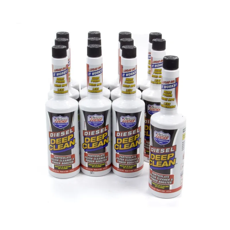 Lucas Diesel Deep Clean Fuel Additive DPF Cleaner 1 qt Diesel - Set of 12 Reduced Price