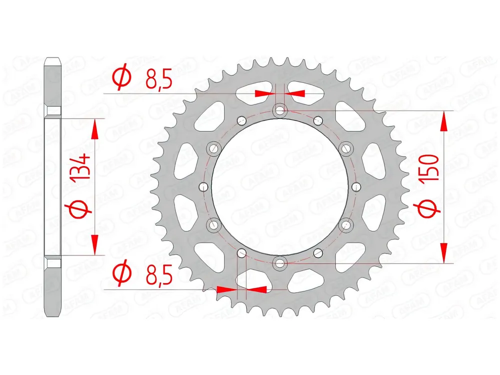 Rear Sprocket Afam steel 48 teeth Kawasaki KX / KXF Editor’s Pick