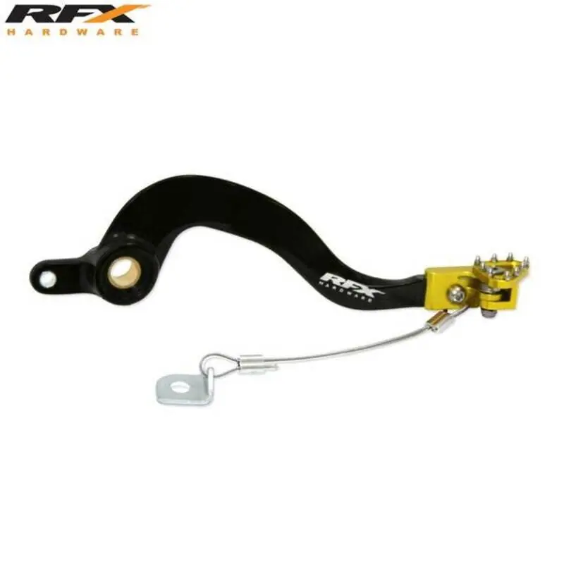 Brake Pedal RFX Pro standard hard anodized black / yellow Suzuki RM-Z 250 / 450 after 2008 Top Pick