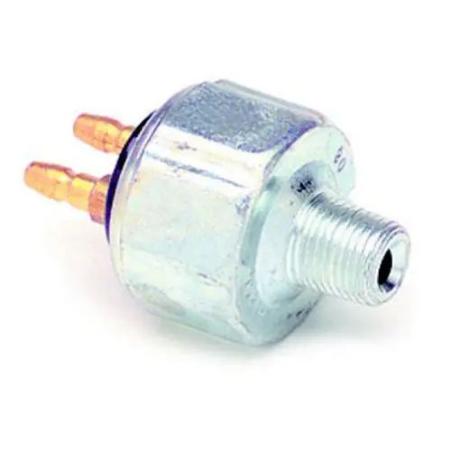 Buy Today Painless Performance Pressure Type Brake Light Switch - 1/8 in NPT - Bullet Terminals - Zinc Oxide - Universal
