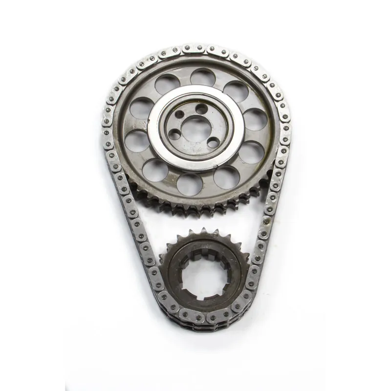 Limited Offer Rollmaster Gold Series Double Roller Timing Chain Set - Keyway Adjustable - Needle Bearing - Billet - Small Block Chevy